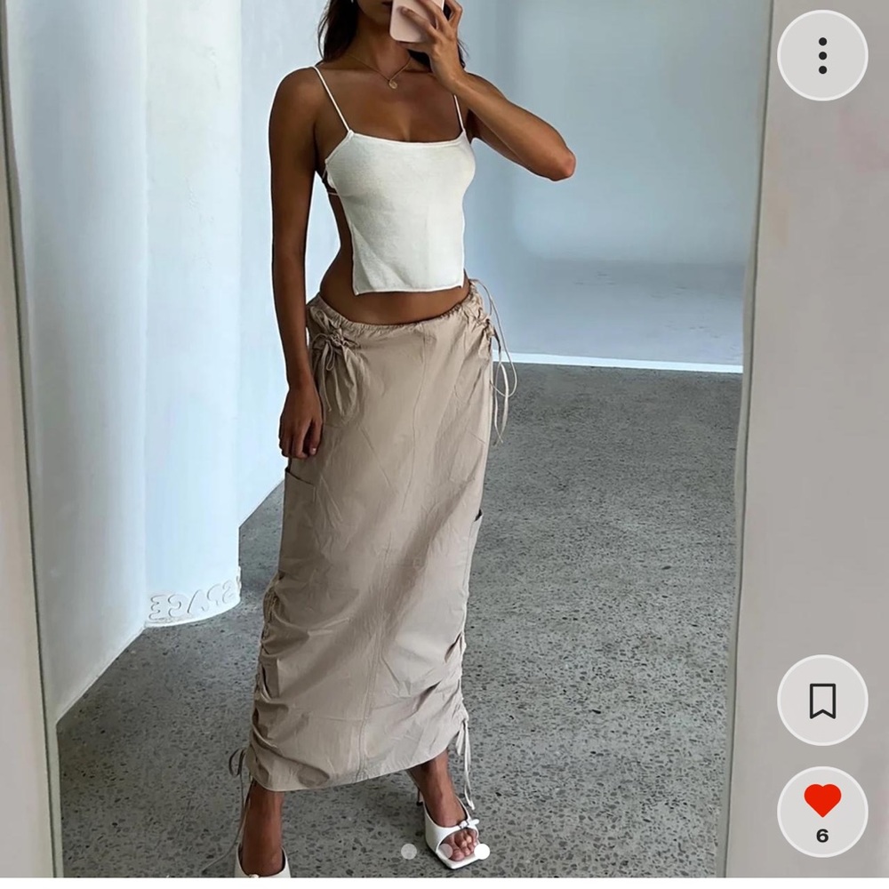 Tiger mist Lincoln midi cargo skirt XS